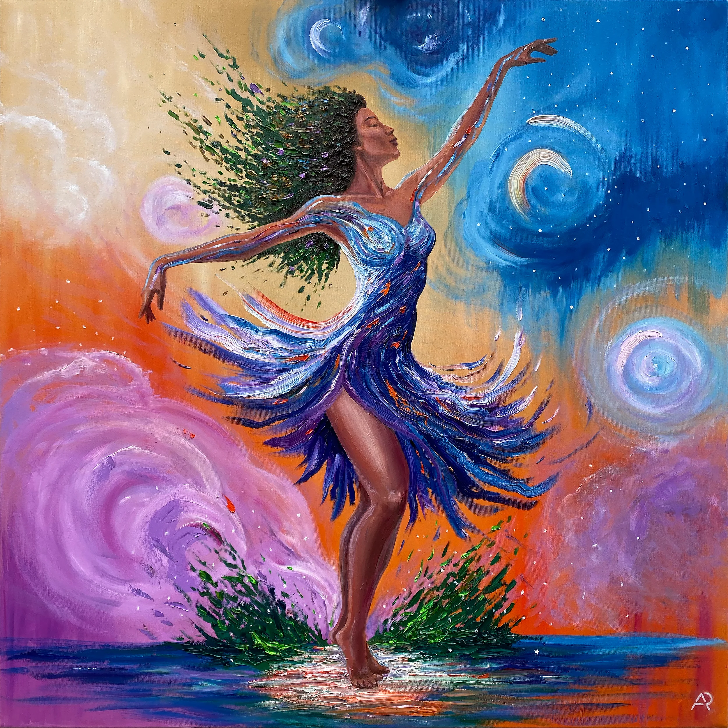 Dance of Life, oil on canvas, 2026